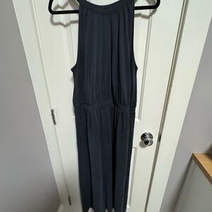 Elegant Charcoal Sleeveless Dress